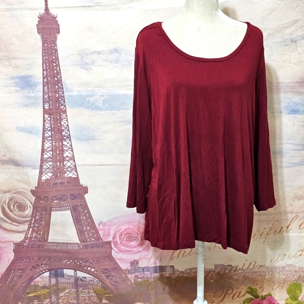 EST 1946 Elegant Red Women's Top SZ 22/24W